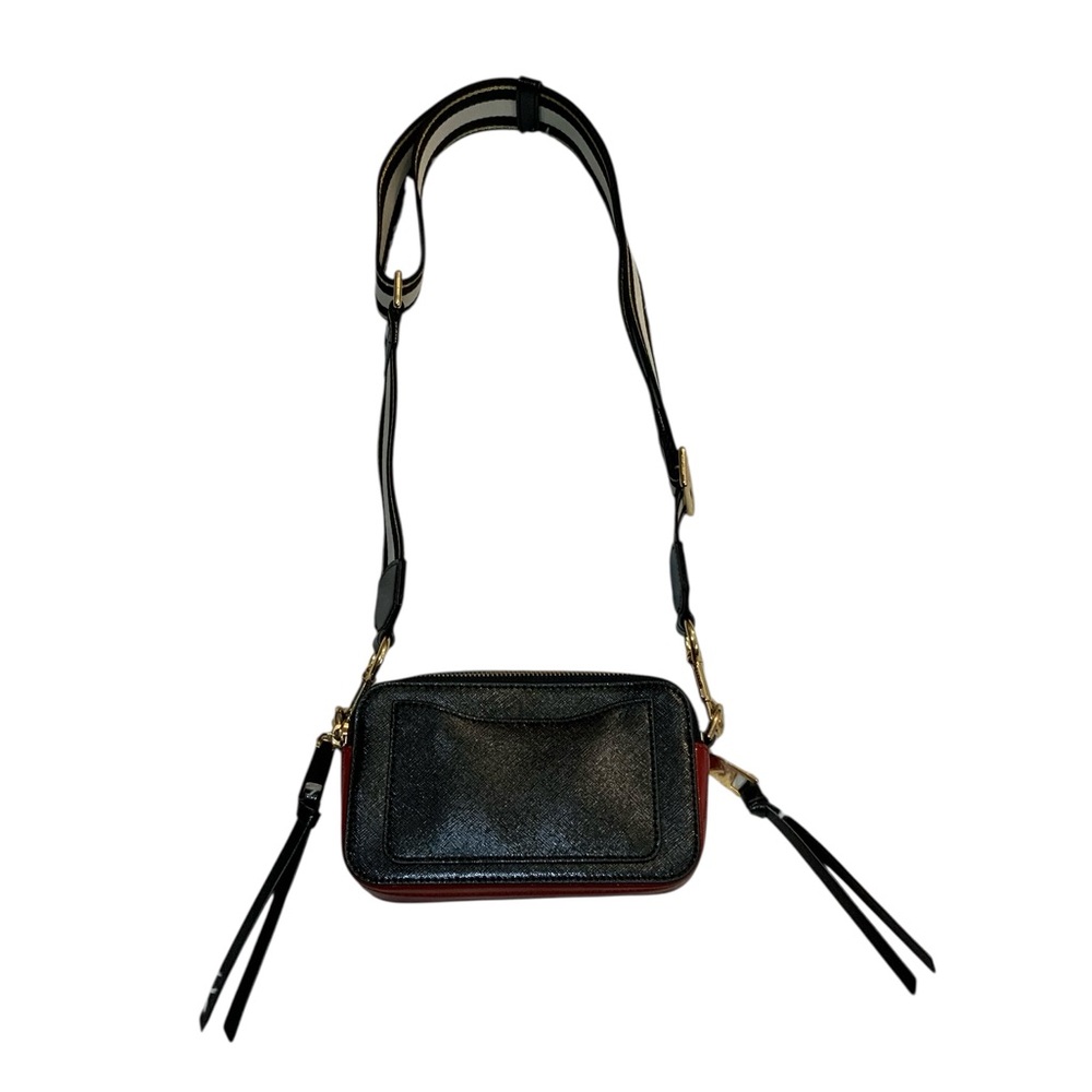 Marc Jacobs Women’s Black/Red Leather Snapshot Camera Bag - Picture 4 of 12